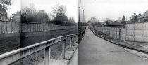 Marienetta Jirkowsky, erschossen an der Berliner Mauer: Marienetta Jirkowsky: Panorama-Aufnahme des MfS vom Todesstreifen zwischen Hohen Neuendorf und Berlin-Reinickendorf; Aufnahme 22. November 1980 (Foto: BStU)