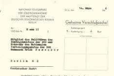 Jörg Hartmann: Meldung des NVA-Stadtkommandanten Poppe an Erich Honecker, 14. März 1966