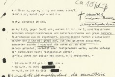 Funksprüche der West-Berliner Polizei zum Fluchtversuch und zur Bergung von Klaus Schröter, 4. November 1963