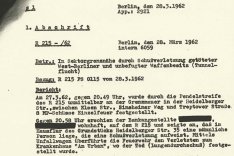 Bericht der West-Berliner Polizei über den Tod von Heinz Jercha, 28. März 1962
