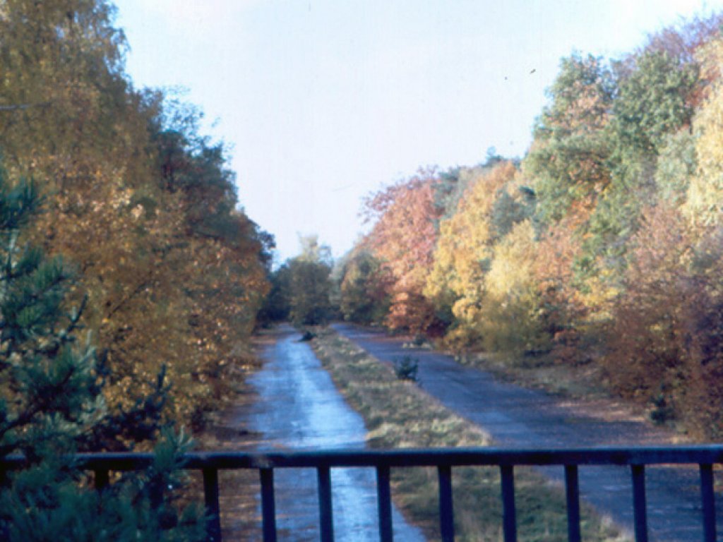 Die alte Autobahn bei Dreilinden Anfang der 90er Jahre