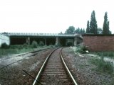 Lothar Fritz Freie, shot at the Berlin Wall and died from his injuries: MfS photo of the S-Bahn tracks in the direction of the Helmut-Just Bridge