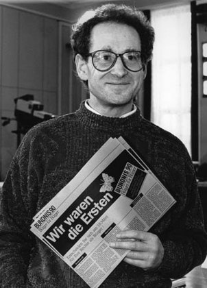 Konrad Weiss, Mitbegründer von &#8222;Demokratie Jetzt", Februar 1990