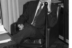 Karl Carstens, von 1979 bis 1984 Bundespräsident der Bundesrepublik Deutschland; Aufnahme 24. Juli 1979