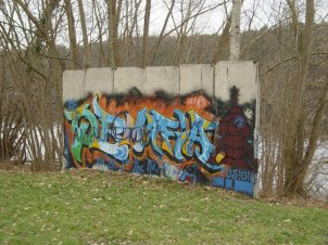 Mauerdenkmal am Griebnitzsee bei Potsdam