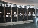 Installation von Ben Wagin zum Gedenken an die Mauertoten im Marie-Lüders-Haus des Deutschen Bundestags; Aufnahme 2016
