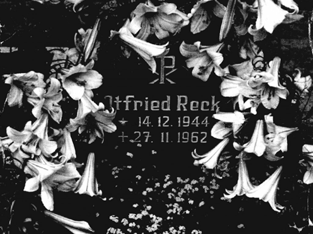 Otfried Reck, shot dead at the Berlin Wall: Gravestone (date of photo not known)