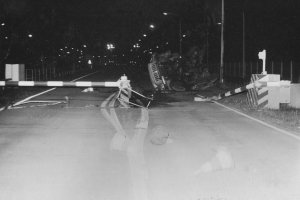Gescheiterte Flucht eines 28-Jährigen mit einem Lastwagen Marke „Moskau SIL 131“ am Grenzübergang Stolpe nach Berlin-Spandau, 15. August 1989