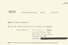 Bericht des Kommandeurs der 2. Grenzbrigade an SED-Politbüromitglied Erich Honecker über die Erschießung von Günter Seling, 1. Oktober 1962
