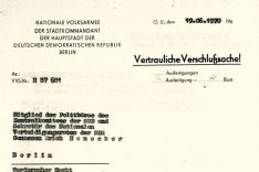 Heinz Müller: Meldung des NVA-Stadtkommandanten an Erich Honecker, 19. Juni 1970