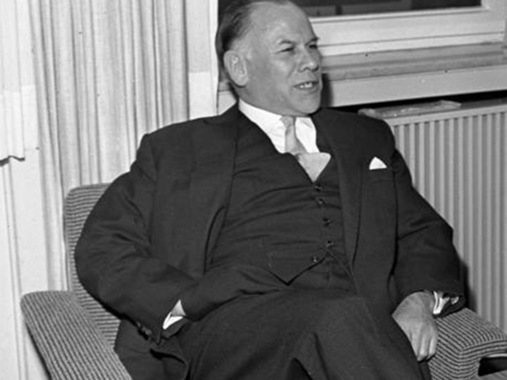 Dr. Eugen Gerstenmaier, Bundestagspräsident und Mitbegründer des Hilfswerks der Evangelischen Kirchen Deutschlands; Aufnahme 25. Januar 1961