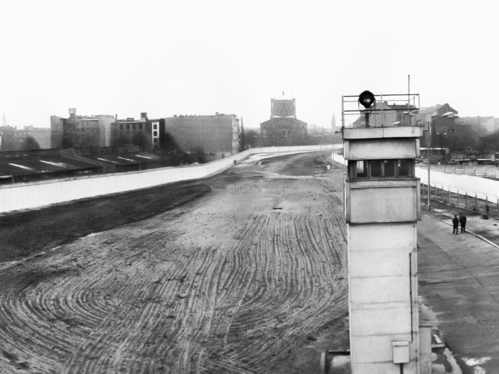 Schillingbrücke, Richtung St. Thomaskirche in Kreuzberg, Aufnahme 1980er Jahre