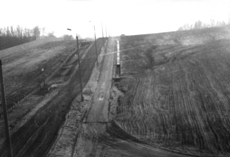 Die Berliner Mauer: Todesstreifen bei Staaken, Aufnahme 1980er Jahre