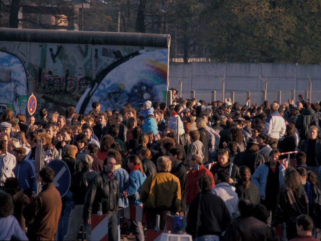 Berlin-Treptow: Öffnung des Grenzübergangs, 10. November 1989