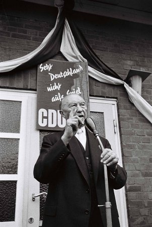 Wahlkampfveranstaltung mit Bundeskanzler Konrad Adenauer, September 1961