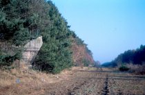 Der Grenzstreifen nahe Dreilinden Anfang der 90er Jahre