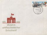 Ersttags-Briefkouvert "25 Jahrestag antifaschistischer Schutzwall"