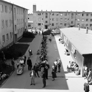 Marienfelde Reception Centre in West Berlin: transit point for hundreds of thousands of refugees from the GDR, photo from 1958