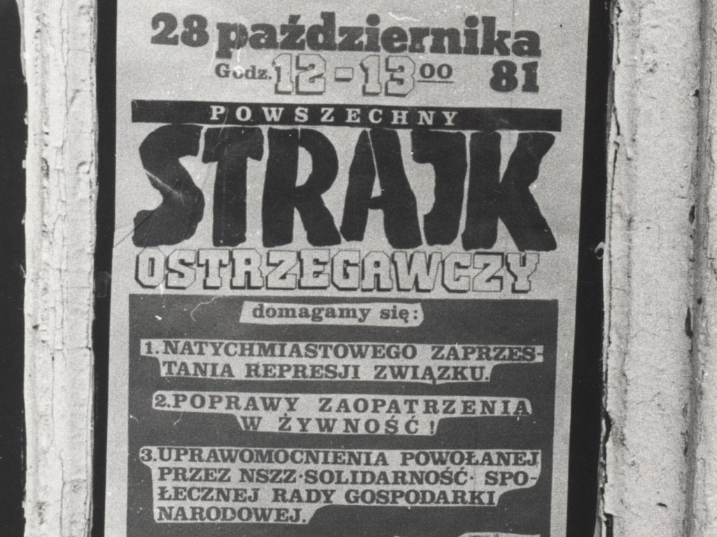 Call to strike by "Solidarity", October 1981