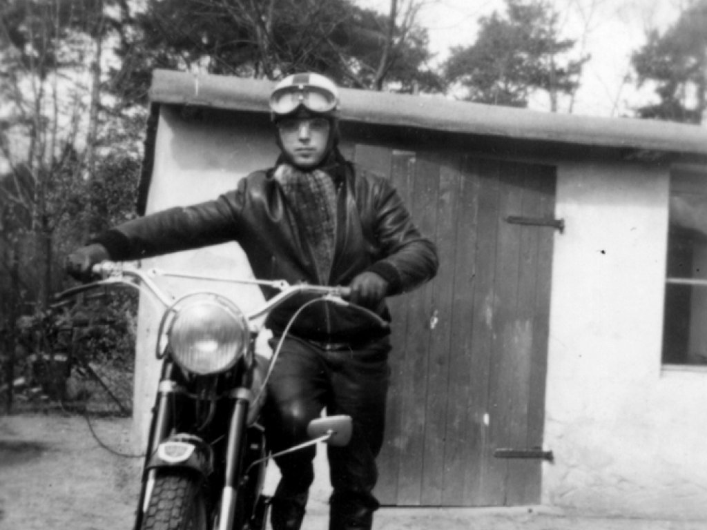 Dieter Berger, shot dead at the Berlin Wall: Hobby motorcyclist (photo: ca. 1960)