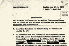 Christel und Eckhard Wehage: Maßnahmeplan des MfS, 16. März 1970