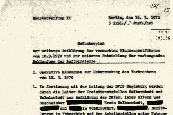 Christel und Eckhard Wehage: Maßnahmeplan des MfS, 16. März 1970 Christel und Eckhard Wehage: Maßnahmeplan des MfS, 16. März 1970