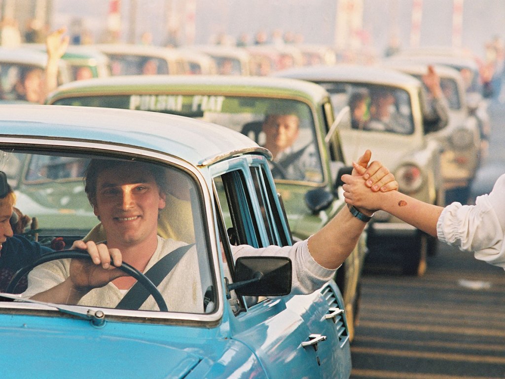 Begrüßung am Grenzübergang Helmstedt, Marienborn