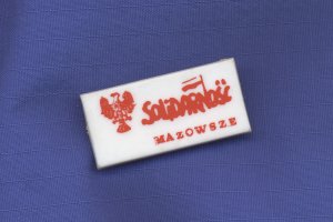 Solidarnosc-Sticker für die Region Mazowsze, Sommer 1981