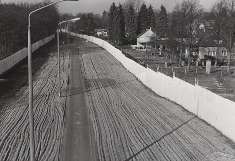 Oranienburger Chaussee, zwischen Frohnau und Glienicke-Nordbahn, Aufnahme 1980er Jahre