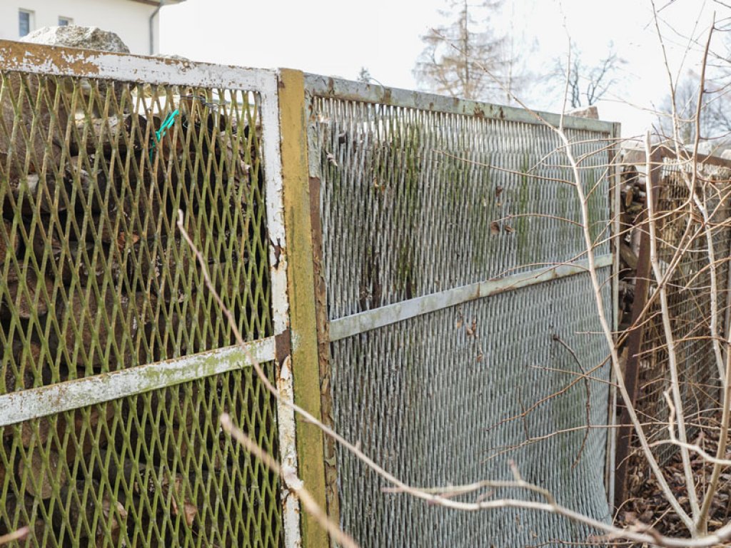 Hinterlandsicherungszaun der DDR-Grenzanlagen bei Nieder Neuendorf (2); Aufnahme 2015