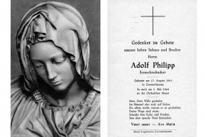 Adolf Philipp, erschossen an der Berliner Mauer: Todesanzeige der Familie