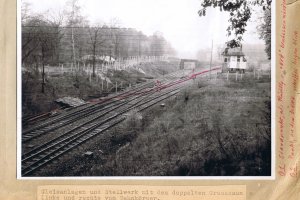 Peter Böhme, erschossen an der Berliner Mauer: Tatortfoto der West-Berliner Polizei vom Ort des Schusswechsels am Außenring zwischen Potsdam-Babelsberg und Berlin-Zehlendorf, 18. April 1962