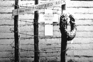 Otfried Reck, erschossen an der Berliner Mauer: Mahnmal in der Bernauer Straße in Berlin-Wedding (Aufnahmedatum unbekannt)
