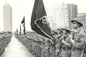 Parade on the anniversary of the "Combat Groups of the Working Class", Berlin 1978