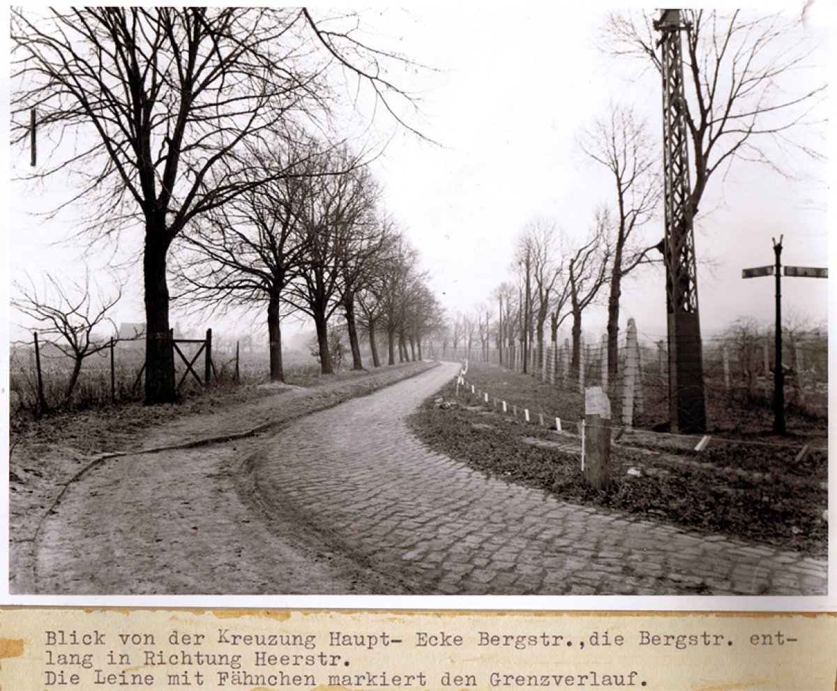 Dieter Wohlfahrt, shot dead at the Berlin Wall: West Berlin police crime site photo of the border at the outer ring between Staaken and Berlin-Spandau [Dec. 9, 1961]