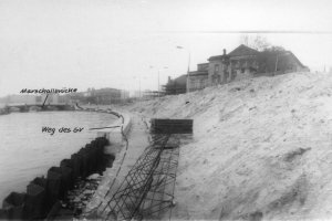 Manfred Gertzki, shot and drowned in the Berlin border waters: Escape route along the Spree riverbank [MfS photo: April 27, 1973]