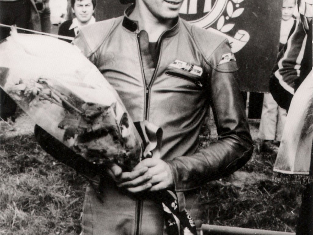 Rainer Liebeke, drowned in the Berlin border waters: The motorcyclist (date of photo not known)