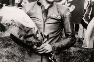 Rainer Liebeke, drowned in the Berlin border waters: The motorcyclist (date of photo not known)