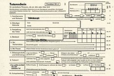 Gerald Thiem: auf Veranlassung der Stasi gefälschter Totenschein vom 8. August 1970