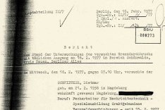 MfS-Bericht an Minister Erich Mielke über den Fluchtversuch und die Erschießung von Dietmar Schwietzer, 16. Februar 1977