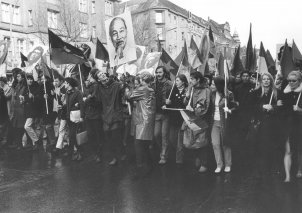 Demonstration against the Vietnam War on West Berlin’s Kurfürstendamm boulevard, 18.2.1968