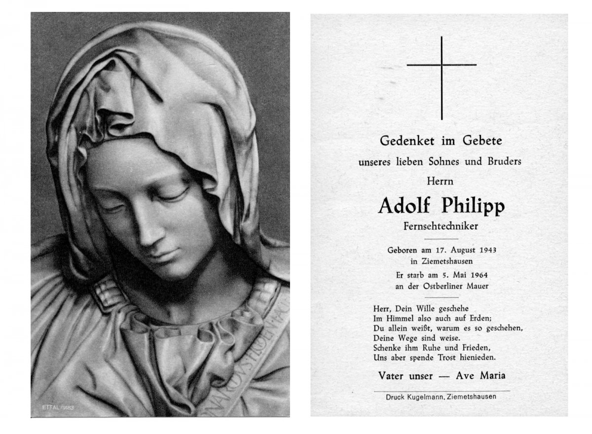 Adolf Philipp, shot dead at the Berlin Wall: Family’s obituary