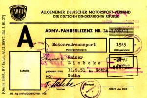 Rainer Liebeke, drowned in the Berlin border waters: Rainer Liebeke’s ADMV driver’s license (year of issue not known)