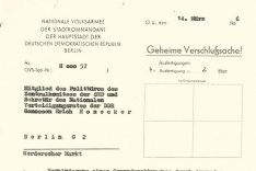 Lothar Schleusener: Meldung des NVA-Stadtkommandanten Poppe an SED-Politbüromitglied Erich Honecker, 14. März 1966