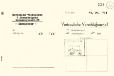 Bericht der DDR-Grenztruppen über den Fluchtversuch eines unbekannten Flüchtlings, 19. Januar 1965