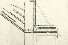 Siegfried Noffke: Skizze der DDR-Grenzpolizei zum Tunnelbau in der Sebastianstraße, Juni 1962