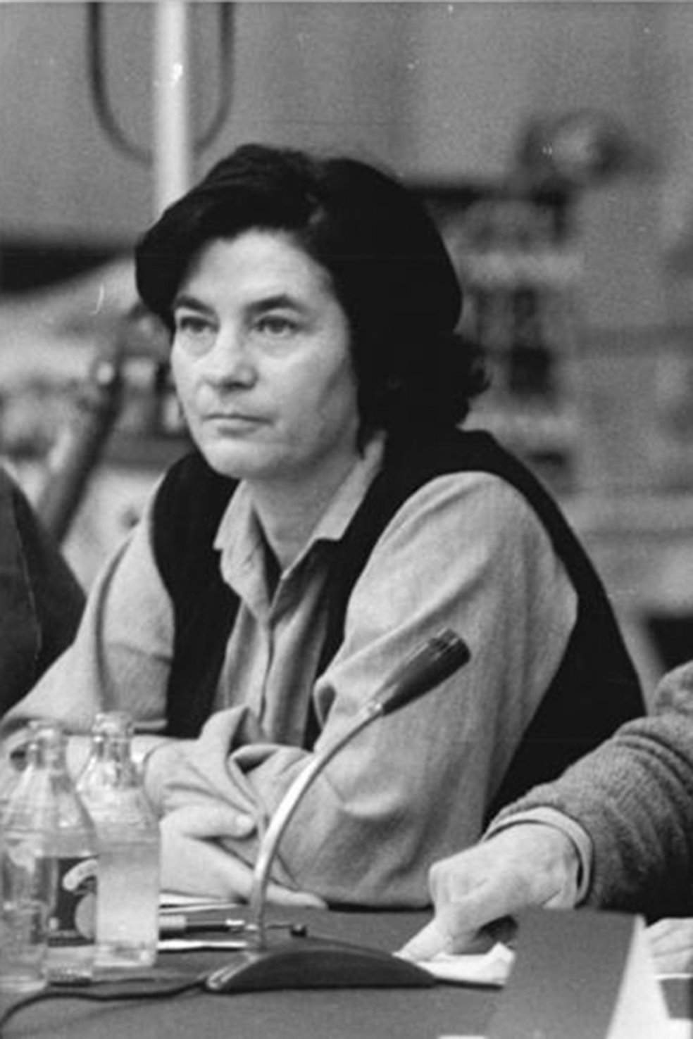 Christa Wolf erh&auml;lt 1980 als erste in der DDR lebende Autorin den Georg-B&uuml;chner-Preis; Aufnahme 29. Dezember 1981