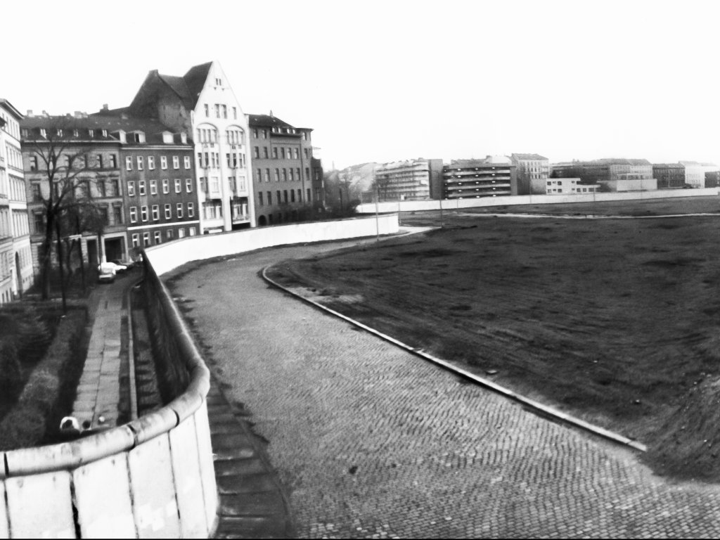 Zugeschüttetes Engelbecken, Leuschnerdamm Ecke Bethaniendamm in den 1980er Jahren
